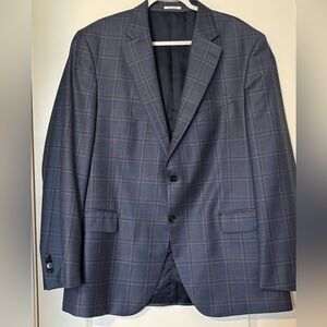 Peter Millar Blue& Golden Checkered Blazer